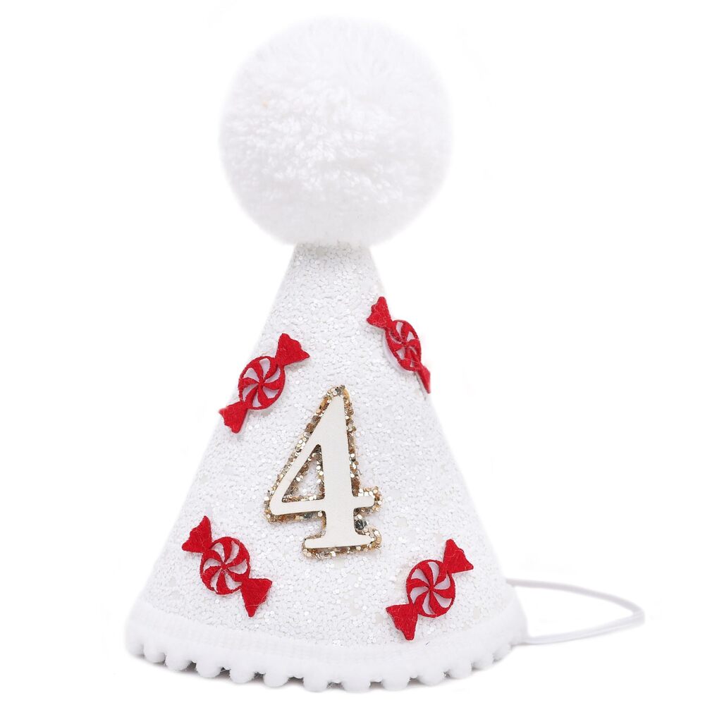 3965 4th Birthday Hat - Candy Sweet One Birthday Photo Props, Christmas